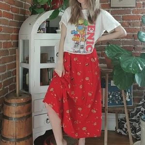 Garfield Venice cropped raw hem small tshirt style